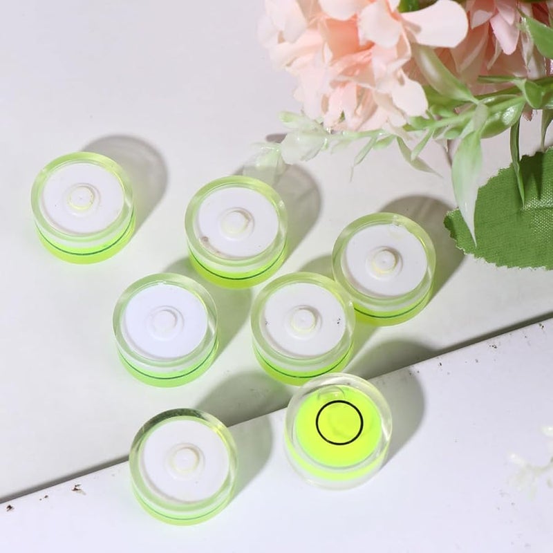 Lifkome 16 Pcs Universal Circular Bubble Level 15mm Diameter 6mm Height Green - Image 3